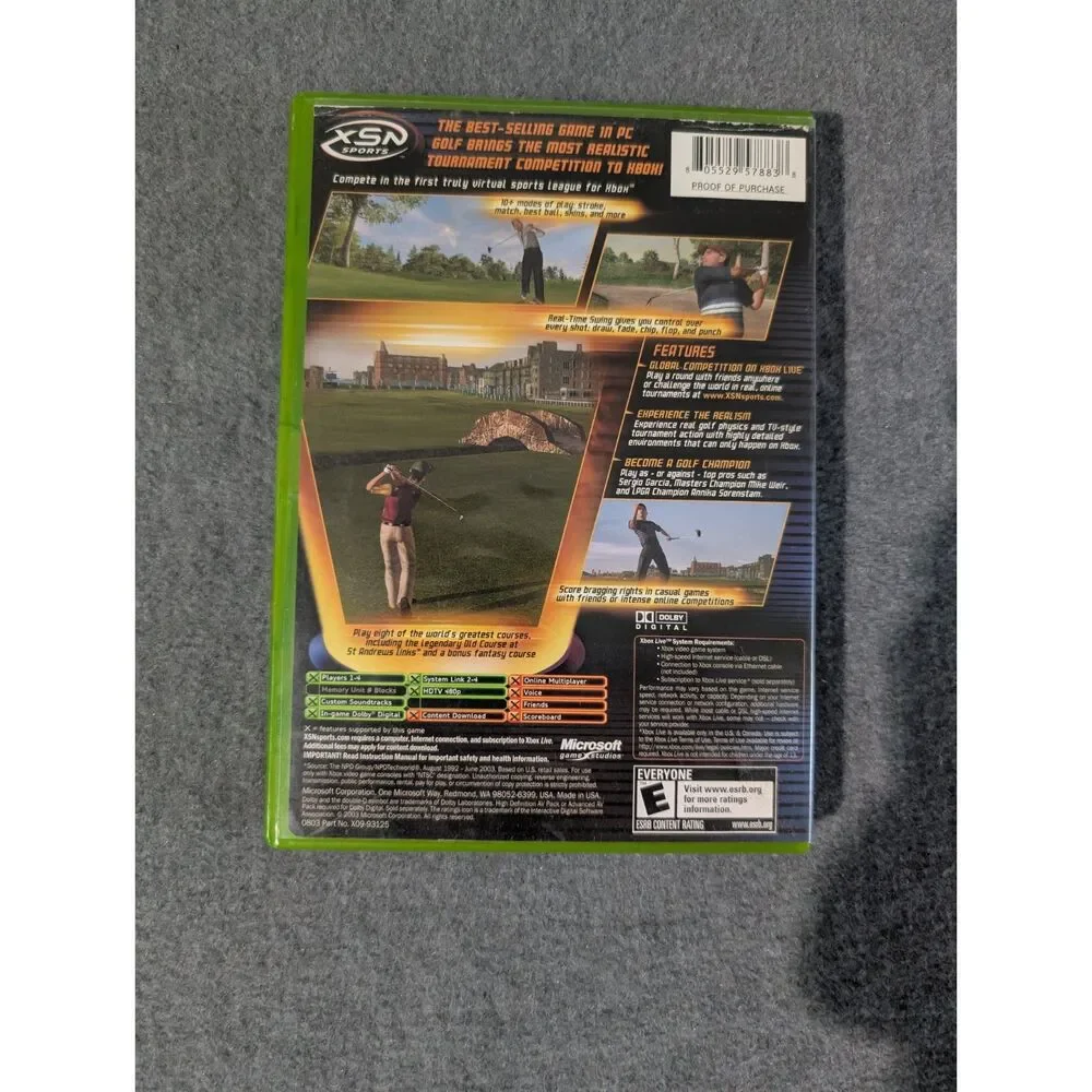 Links 2004 Xbox Original - Complete CIB - XSN Sports Golf Game Microsoft